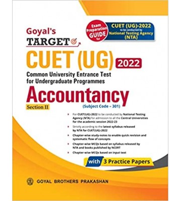 Goyal Target CUET (UG) Accountancy (Section - 2) 2022
